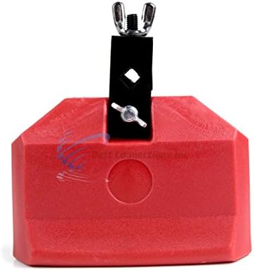 6 Inch Plastic Cow Bell Red Latin Percussion Drum Music Zebra Sounds ACBP-6RD