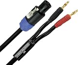 Monster Performer 500 Speaker Cable with Speak-On Connectors - 25 Feet - Speak-On to Banana Plugs