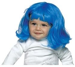 Lil Club Kid Wiggie Baby Wig (Blue) Halloween Costume Accessory