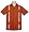 Men's Guayabera Shirt - Cool Mexican, Cuban Wedding and Cigar Clothing, 100% Cotton Burnt Orange
