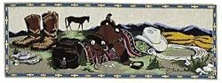"Cowboy Gear" Decorative Table Runner 12" x 35"