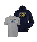 Russell Athletic Michigan Sweatshirt and Tee Combo Pack
