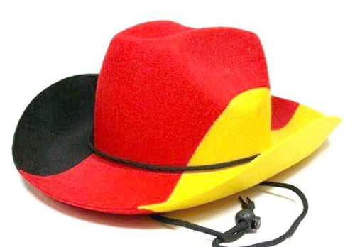 6 x Cowboyhut Deutschland Westernhut Filzhut Hut Kappe Fanartikel WM EM