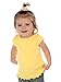 Kavio! Infants Lettuce Edge Scoop Neck Cap Sleeve Top