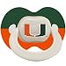 Miami Hurricanes Two Tone Logo Pacifier
