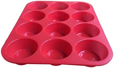 Kauffmade Silicone Cupcake Pan and 12-pack Silicone Liners Bundle