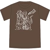 坊歌ろいど Tシャツ ブラウン×ホワイト サイズ:M