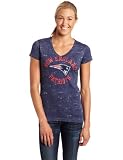 NFL Women's New England Patriots Pride Playing II Short Sleeve Deep V-Neck Haze Tee