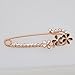 Maikun Tri-color Enamel Flower Pin Brooch Sweater Brooch Breastpin Broach Pin Clip