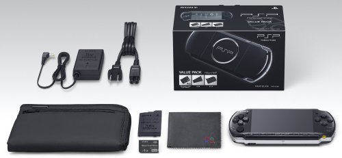 PSP「プレイステーション・ポータブル」 バリュー・パック ピアノ・ブラック(PSPJ-30008)