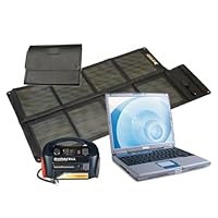 Solar Laptop Charger & Portable Power Kit 300 Watt - 25 Watt Solar Panel