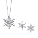 Diamond ''Snow Flake'' Jewelry Set in 14K White Gold
