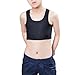 Les Lesbian Tomboy Short Vest Chest Binder Tops (XL, Black)