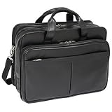 McKlein Walton Leather Expandable Double Compartment Laptop Case
