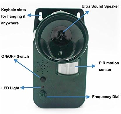 Ultrasonic Cordless Pest Repeller Waterproof For Outdoor As Well As Indoor Use