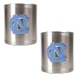 North Carolina Tar Heels - UNC 2pc Stainless Steel Can Holder Set NCAA College Athletics