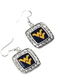 Licensed West Virginia University Mountaineers Dangle Earrings Fashion Jewelry