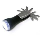 Ultra Bright Led Flashlight with 8 Bladed Knives Built In