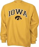 Iowa Hawkeyes Youth Black Tackle Twill Crewneck Sweatshirt