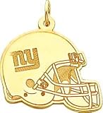 14K Gold NFL New York Giants Football Helmet Charm