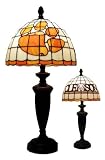 Traditions Artglass CLEM500 Clemson Collegiate Tiffany Desk Lamp,