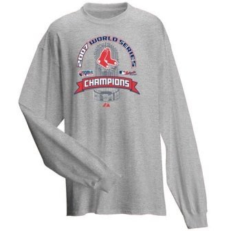 Buy Boston Red Sox 2007 World Series Champions Clubhouse Long Sleeve Shirt by Majestic