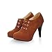 Charm Foot Fashion Womens Platform High Heel Ankle Boots