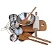 Camden Rose Childs Play Baking Set, Stainless Steel, Wood and Metal