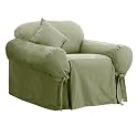Room Essentials Cotton Duck Chair Slipcover - Sage Green