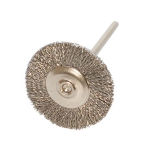 Miniature Brushes on Mandrels, Crimped Steel 