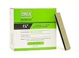 GREX GNS18-28 18 Gauge 1/4-Inch Crown 1-1/8-Inch Length Galvanized & Coated Staples (5,000 per box)