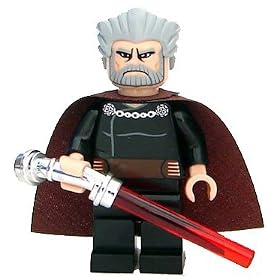 LEGO Star Wars Clone Wars LOOSE Mini Figure Count Dooku with Silver Lightsaber
