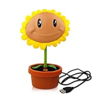 Brown Plants VS zombies Sun Flower LED lamp USB rechargeable LED night light