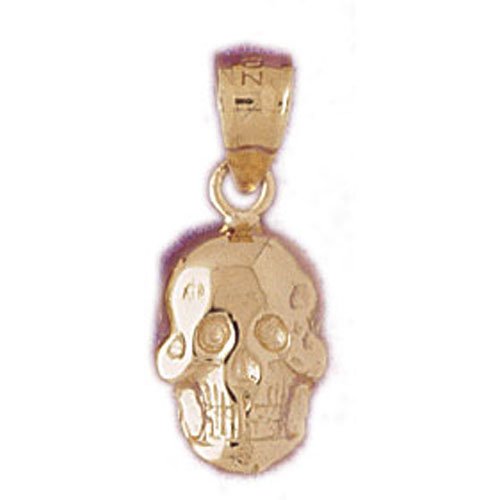 Gold Skull Pendant in 14k Gold Skull Worship