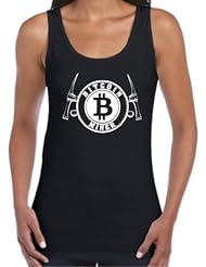 Bitcoin Miner Juniors Tank Top Small Black