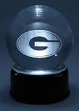 Georgia U Logo Etched In Crystal, Base Musical And Lit. School'S Fight Song Plays.