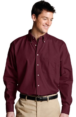 Ed Garments Men's Long Sleeve Button Down Poplin Shirt
