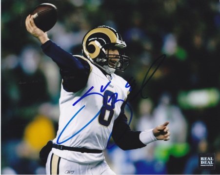 Sam Bradford Autographed St. Louis Rams 8x10 Photo