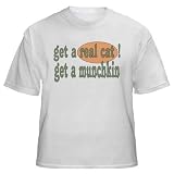 get a real cat! Get a munchkin Youth T-Shirt (for Kids) ASH GREY LARGE