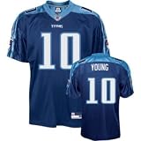 Vince Young Titans Navy Reebok Authentic Jersey