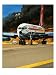 Quantas Passenger Airliner is Moved Out of the Path of a Raging Bush Fire Art Giclee Poster Print by English School, 18x24