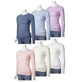 J Crew Ladies Tagless Fitted Long Sleeve 100% Cotton T-Shirt