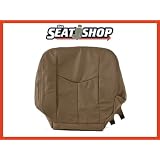 03 04 05 06 Chevy Silverado GMC Sierra Med Neutral Leather Seat Cover LH bottom by The Seat Shop