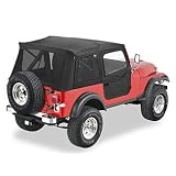 Bestop Supertop, w Tint, 2-Pc Doors, Blk Denim 1980-1995 Jeep CJ7, Wrangler YJ #... by Bestop