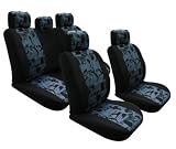 06- 09 TOYOTA COROLLA CAR SEAT COVER GRAY/BLACK FIESTA