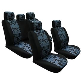 Univerisal Full Set Car Seat Cover Fiesta Gray 115