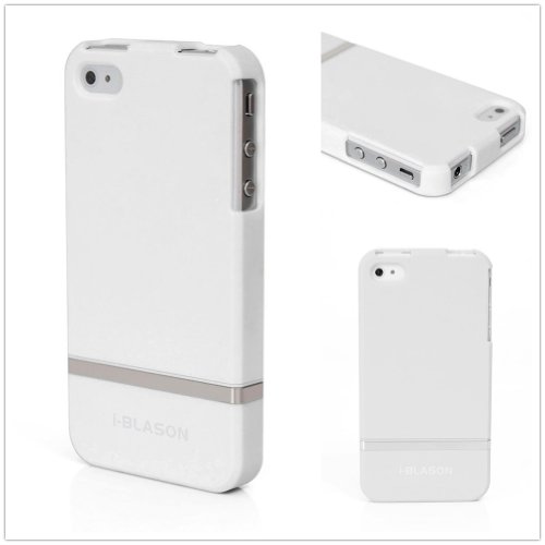 i-BLASON White Apple iPhone 4 and 4S Glider Bumper Case (Fits AT&T, Sprint and Verizon iPhone 4 and 4S)