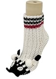 White and Black Panda Bear NON Skid 3d Animal Slipper Socks with Grips