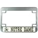 Notre Dame Fighting Irish Hologram Chrome Motorcycle License Plate Frame
