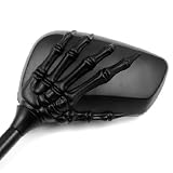 Motorcycle Black Skull Skeleton Claw Mirrors 10mm 8mm Thread Bolts For Honda Gold Wing GL 1800 1500 1200 1100 1000 Magna Rebel Shadow VT 500 600 700 750 Aero Spirit ACE Valkyrie